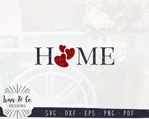 Home SVG Files | Home with Heart | Farmhouse Sign | Heart SVG Cutting Files (905546726) SVG Ivan & Co. Designs 