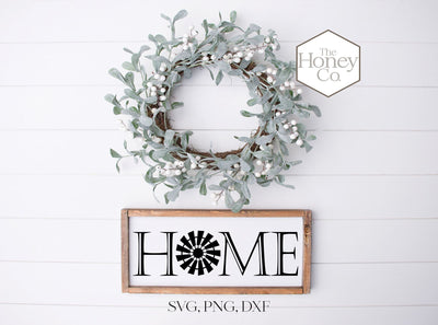 Home SVG PNG DXF Farm Windmill Stencil Instant Download Silhouette Cricut Cut Files Cutting Machine Vector File SVG The Honey Company 