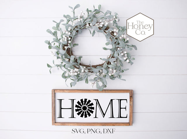 Home SVG PNG DXF Farm Windmill Stencil Instant Download Silhouette Cricut Cut Files Cutting Machine Vector File SVG The Honey Company 