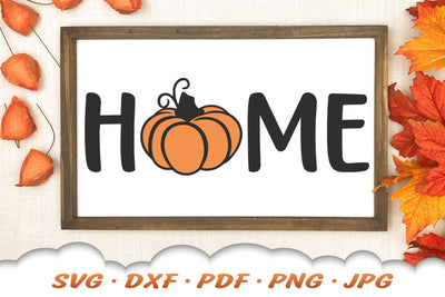 Home SVG | Pumpkin SVG | Fall Welcome Sign SVG Cloud9Design 