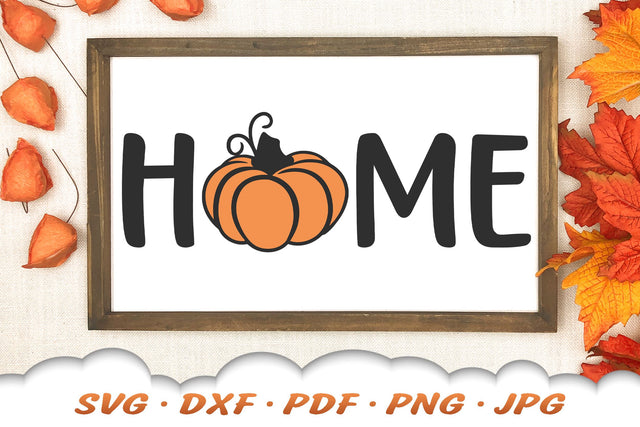 Home SVG | Pumpkin SVG | Fall Welcome Sign SVG Cloud9Design 