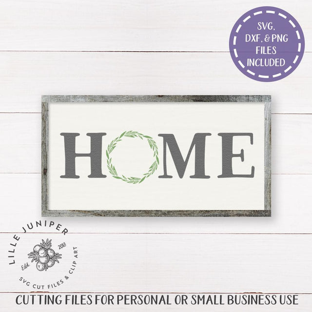 Home SVG | Wreath SVG | Farmhouse SVG SVG LilleJuniper 