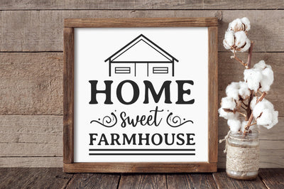Home Sweet Farmhouse, Farmhouse Sign SVG SVG futivesvg 
