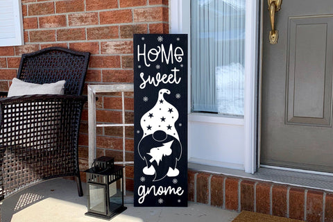 Home Sweet Gnome - Christmas Porch Sign SVG SVG CraftLabSVG 