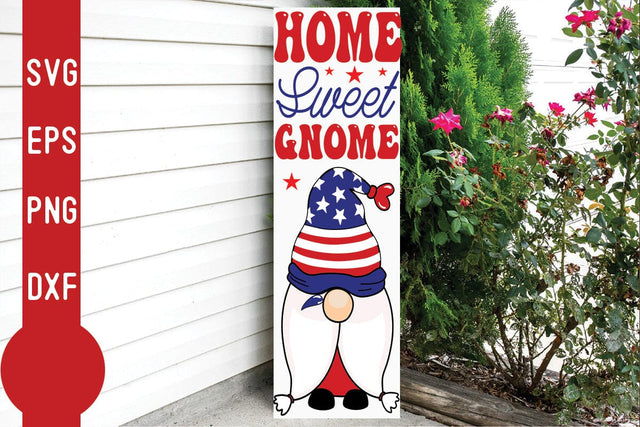 Home sweet gnome Porch Sign SVG SVG Svgcraft 