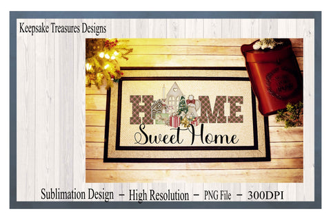 Home Sweet Home, Angel Christmas Sublimation Design Sublimation Keepsake Treasures Designs LLC. 