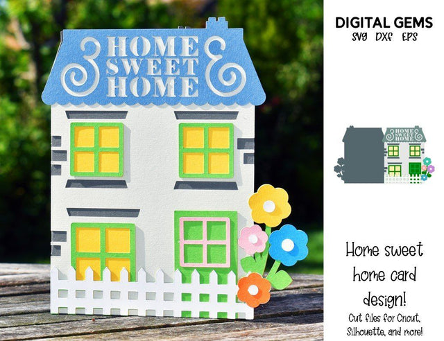 Home Sweet Home card design SVG Digital Gems 