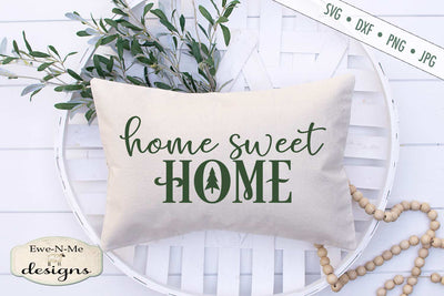 Home Sweet Home - Christmas Tree - SVG SVG Ewe-N-Me Designs 
