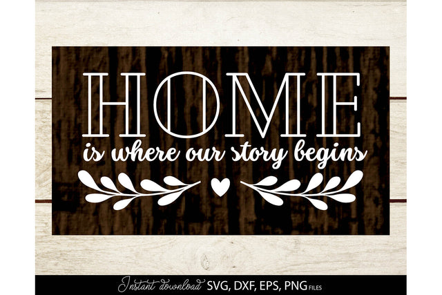Home Sweet Home | Farmhouse Welcome Sign SVG | Rustic Farmhouse Sign SVG March Design Studio 