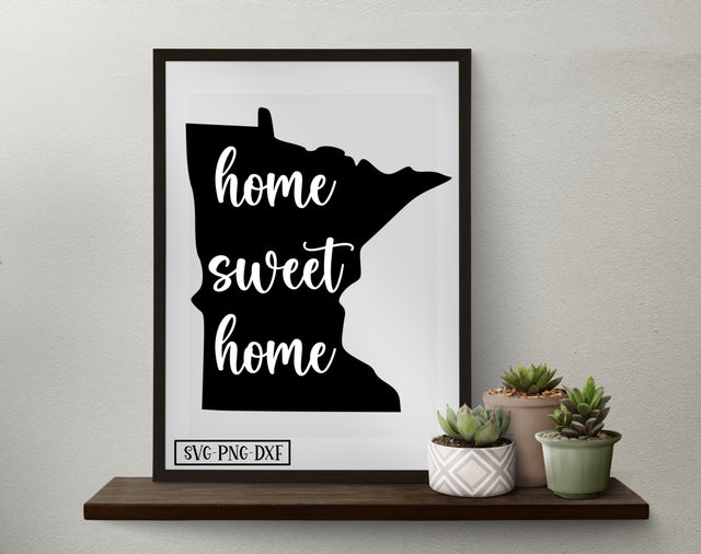 Home sweet home MN SVG Calico Creations Svg 