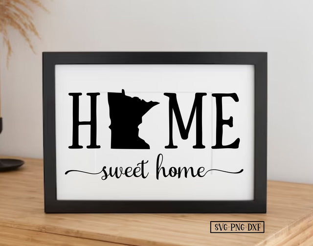 Home sweet home MN SVG Calico Creations Svg 