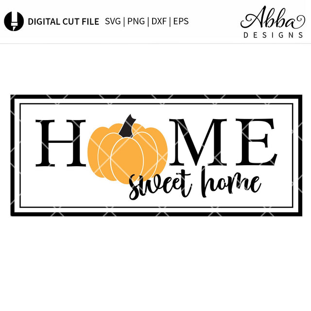 Home Sweet Home Pumpkin SVG Abba Designs 