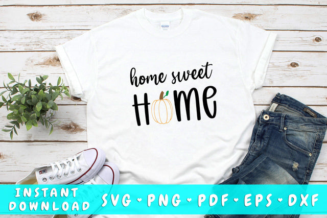Home Sweet Home Pumpkin SVG SVG HappyDesignStudio 