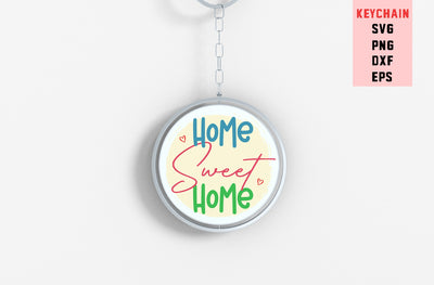 Home Sweet Home, Round Key ring SVG SVG MD mominul islam 