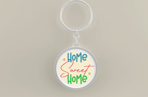 Home Sweet Home, Round Key ring SVG SVG MD mominul islam 