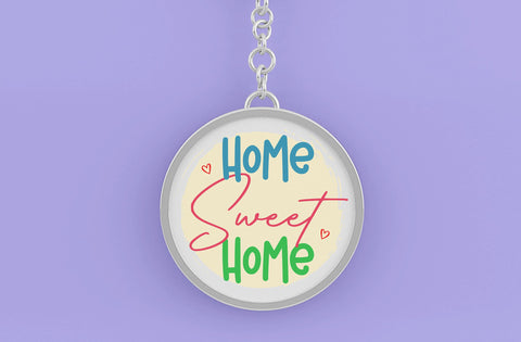 Home Sweet Home, Round Key ring SVG SVG MD mominul islam 
