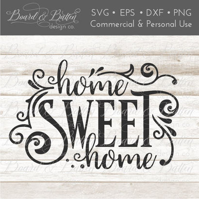 Home Sweet Home SVG Board & Batten Design Co 