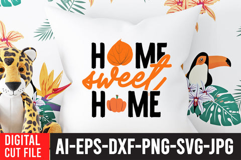 Home Sweet Home SVG Cut File SVG BlackCatsMedia 