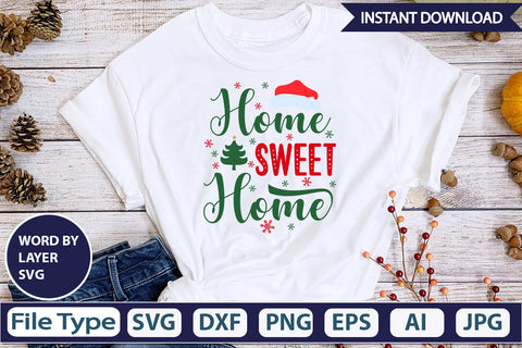 HOME SWEET HOME SVG Cut File SVG DesignPlante 503 
