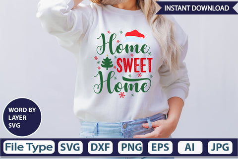 HOME SWEET HOME SVG Cut File SVG DesignPlante 503 