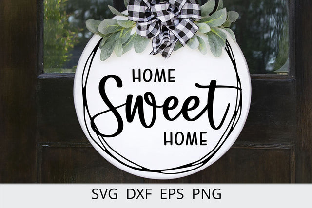 Home Sweet Home svg ,Door Hanger ,Farmhouse svg ,svg cut files SVG Chamsae Studio 