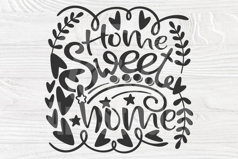 Home Sweet Home SVG, Farmhouse Sign Svg, Png, Dxf, Eps, Svg Cut File, Home Decor Svg, Cricut Svg, Silhouette Svg, Home Quote Svg SVG TonisArtStudio 