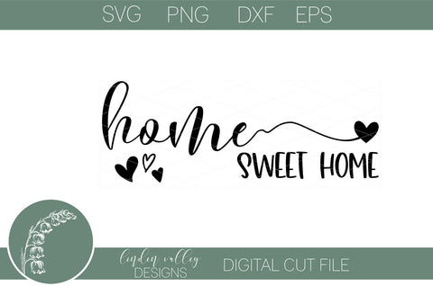 Home Sweet Home Svg-Farmhouse Svg-Family Wood Sign Svg SVG Linden Valley Designs 