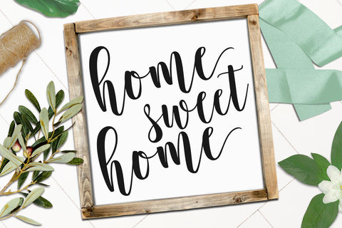 Home Sweet Home SVG ,Farmhouse SVG / SIGN SVG files for Silhouette SVG Chamsae Studio 