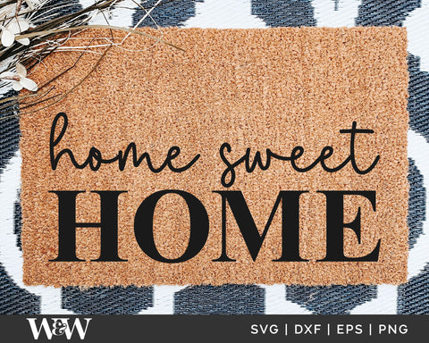 Home Sweet Home SVG | Farmhouse Welcome SVG SVG Wood And Walt 