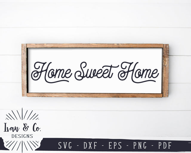 Home Sweet Home SVG Files | Farmhouse Svg | Family Svg | Wood Sign | Commercial Use | Digital Cut Files (1171113875) SVG Ivan & Co. Designs 