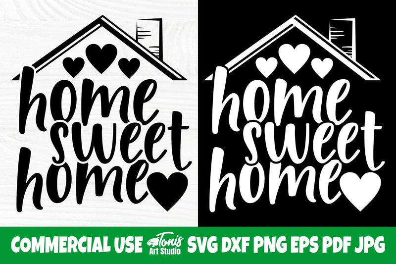 Home Sweet Home SVG, Home Sign Svg, Farmhouse Svg, Home Sign Svg ...