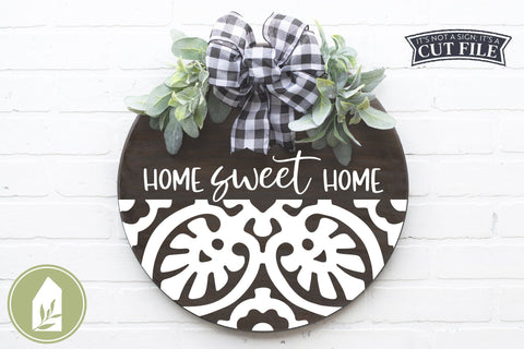 Home Sweet Home SVG | Round Tile SVG SVG LilleJuniper 