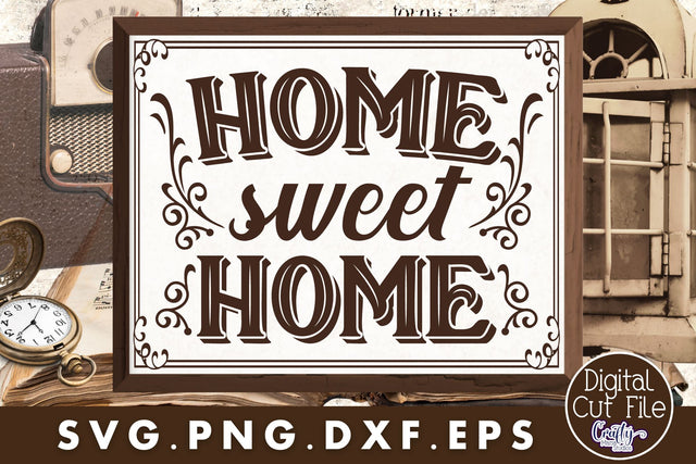 Home Sweet Home Svg SVG Crafty Mama Studios 