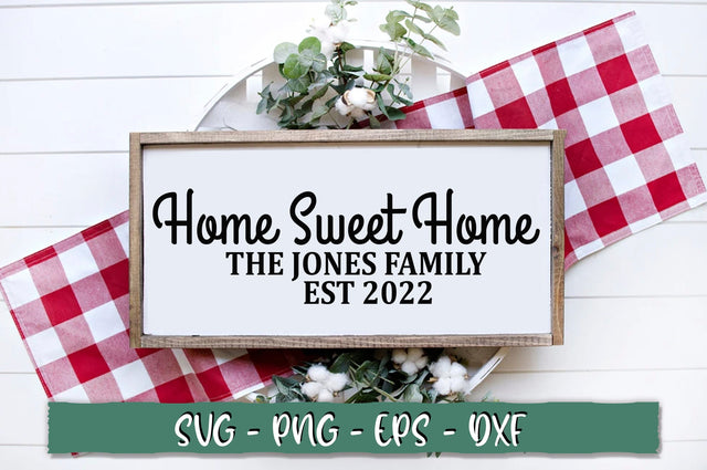 Home sweet home the jones family est 2022 SVG SVG Shetara Begum 