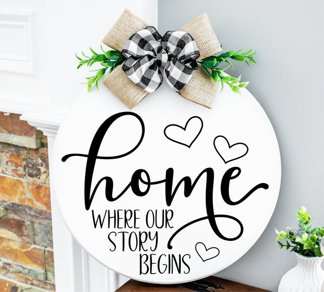 Home - Where our Story Begins | Stencil SVG SVG Ikonart Design Shop 