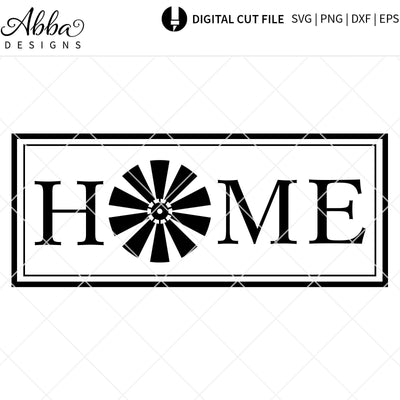 Home Windmill Sign SVG Abba Designs 