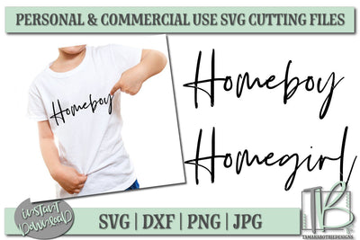 Homeboy Homegirl SVG Files, Trendy Kids Design SVG TB Designs 