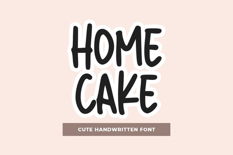 Homecake Font Abo Daniel Studio 