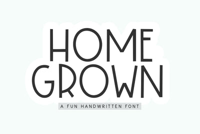 Homegrown - Handwritten Farmhouse Font Font KA Designs 