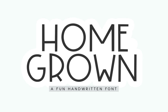 Homegrown - Handwritten Farmhouse Font Font KA Designs 