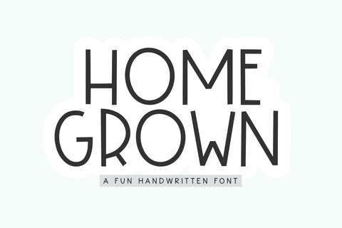 Homegrown - Handwritten Farmhouse Font Font KA Designs 