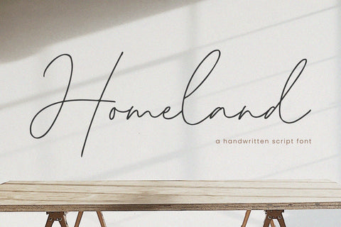 Homeland - Handwritten script Font Font Timur type 