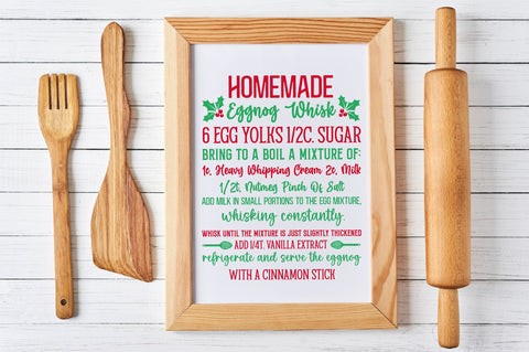 Homemade eggnog whisk 6 egg yolks SVG Design SVG Regulrcrative 