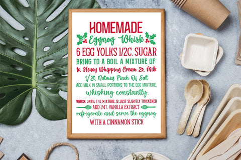 Homemade eggnog whisk 6 egg yolks SVG Design SVG Regulrcrative 