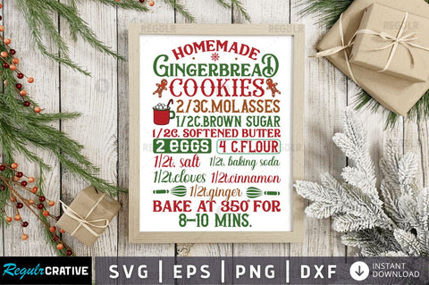 Homemade gingerbread cookies SVG SVG Regulrcrative 