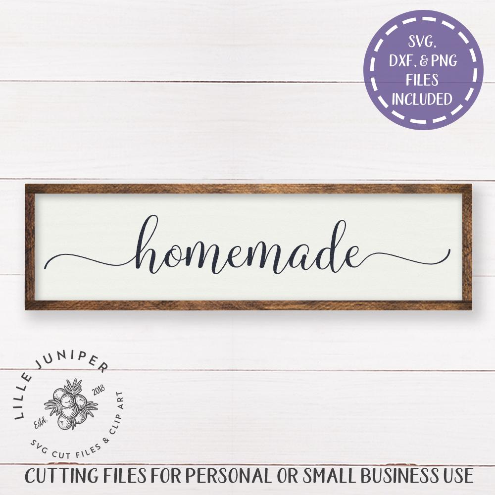 Homemade SVG | Rustic Sign SVG - So Fontsy
