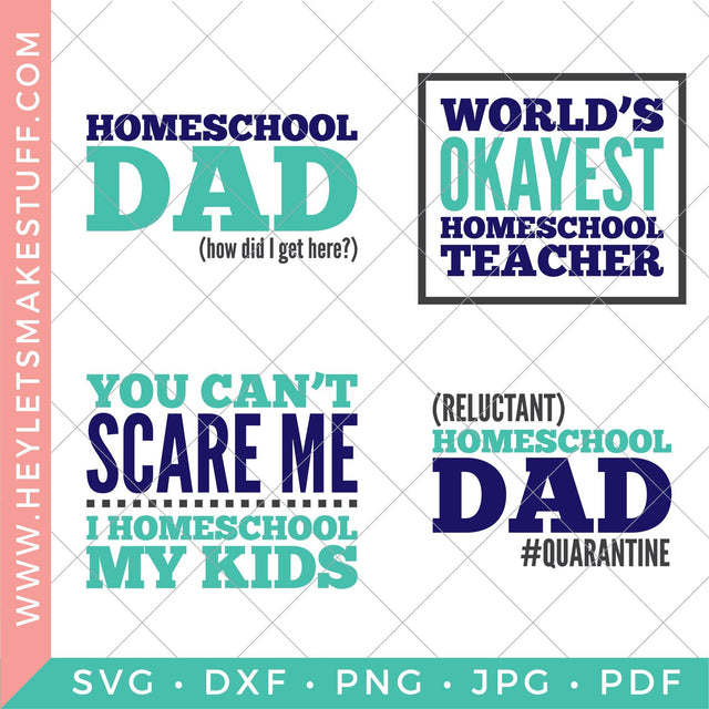 Homeschool Dad Bundle SVG Hey Let's Make Stuff 