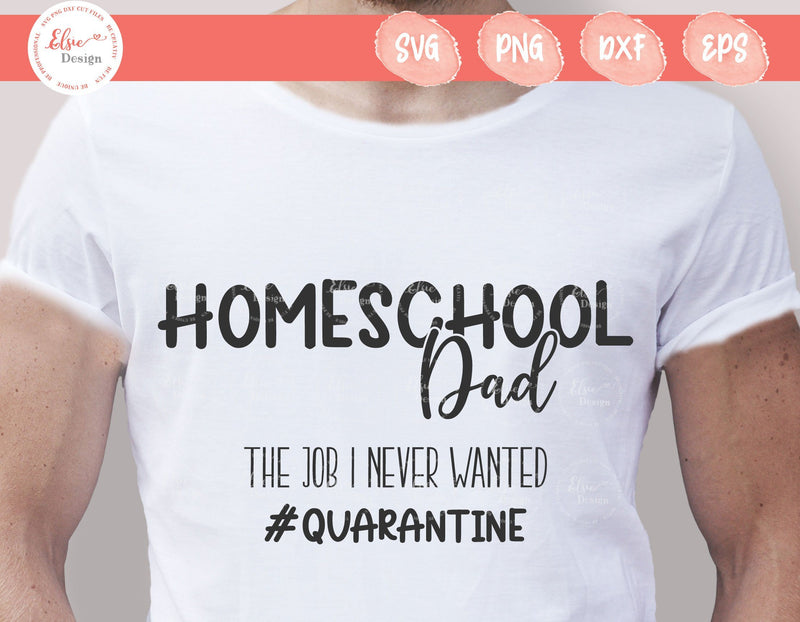 Homeschool Dad - SVG, PNG, DXF, EPS SVG Elsie Loves Design 