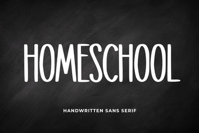 Homeschool Font Abo Daniel Studio 