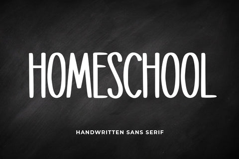 Homeschool Font Abo Daniel Studio 